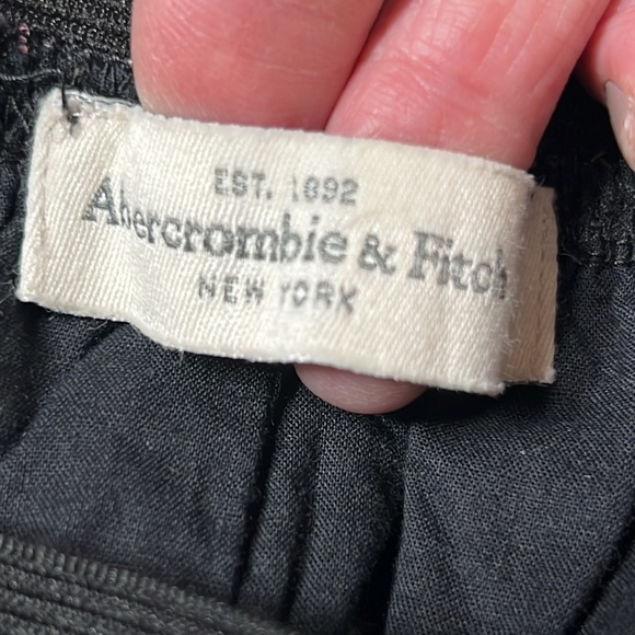 ABERCROMBIE & FITCH Dark Floral Mini Skirt Pull On Lined Girly Romantic Whimsy M - Picture 11 of 15